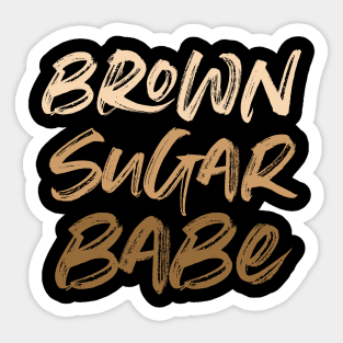 Brown Sugar Babe 3 Sticker